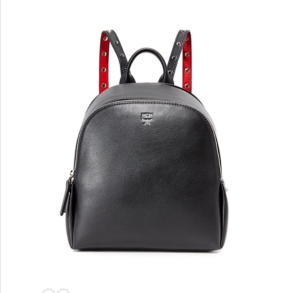 mcm backpack mini black